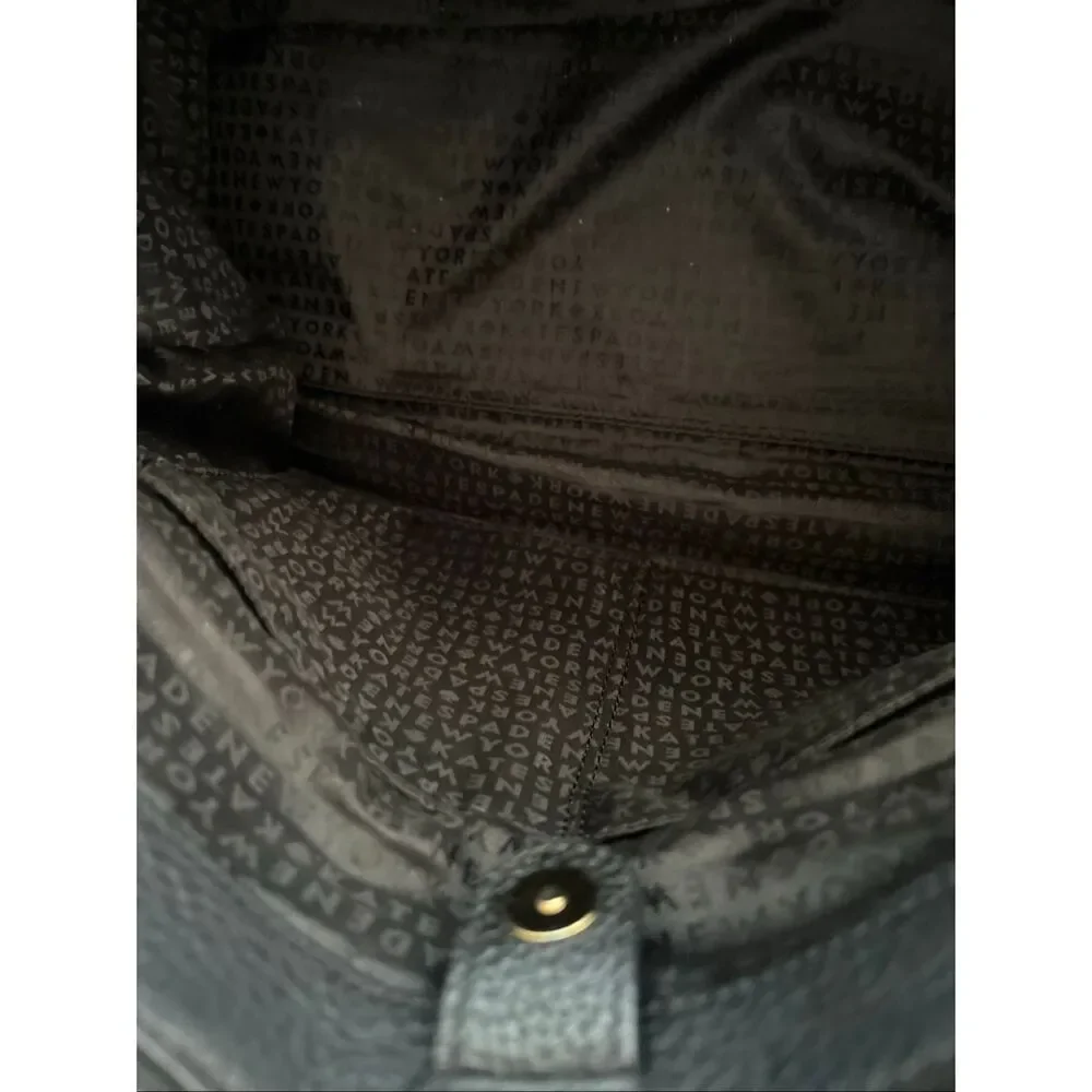 Kate Spade NY Textured Black Leather Satchel